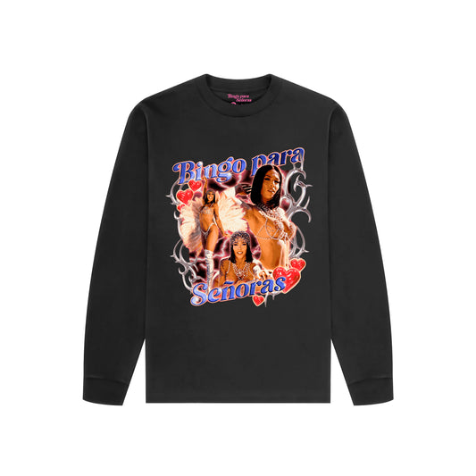 Flow 2000s Camiseta Negra (Manga Larga)